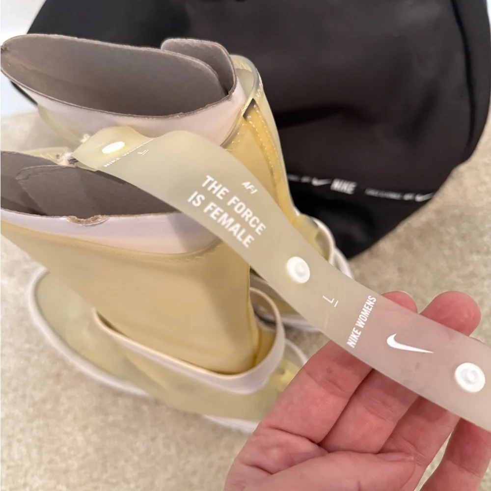 Nike Air Force 1 Sage Hi LX Clear Boot NIB - The Force Is Female - Women Size 7 - Picture 7 of 9